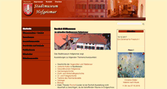 Desktop Screenshot of museum-hofgeismar.de